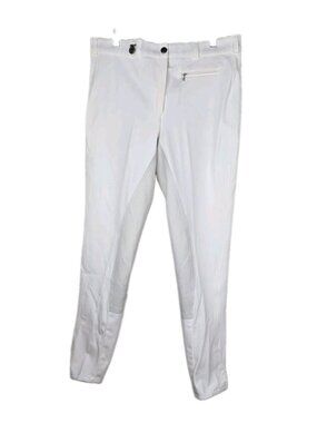 Pikeur NWT Lugana High CLASS MicroHighwaist Full Seat Breech White Details Silve